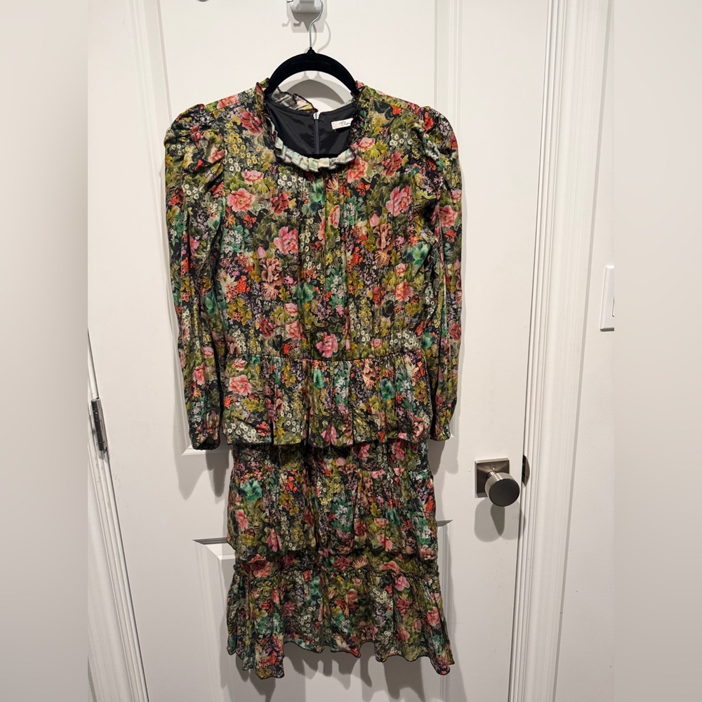 Floral Multicolor Women's Dress
